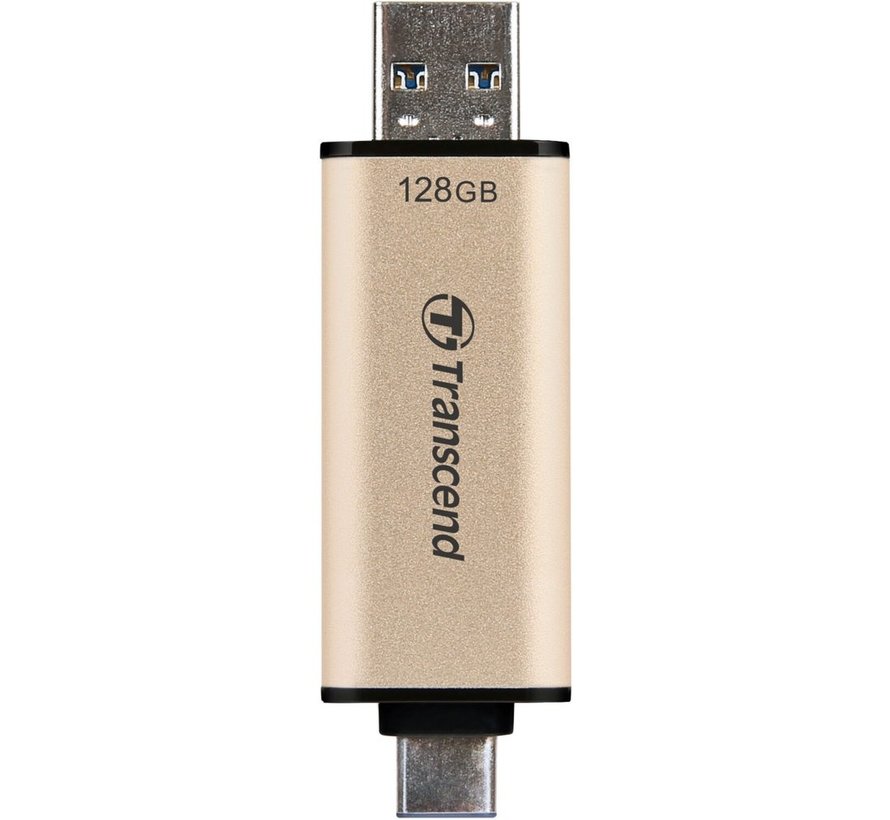 JetFlash 930C USB flash drive 128 GB USB Type-A / USB Type-C 3.2 Gen 1 (3.1 Gen 1) Goud