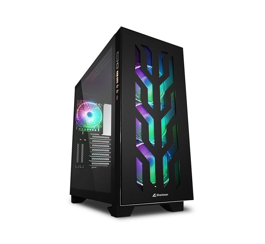 Elite Shark CA300T RGB | Tower Case | Zwart