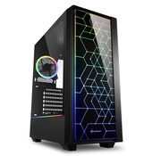 Sharkoon RGB LIT 100 | Midi Tower Case | Zwart