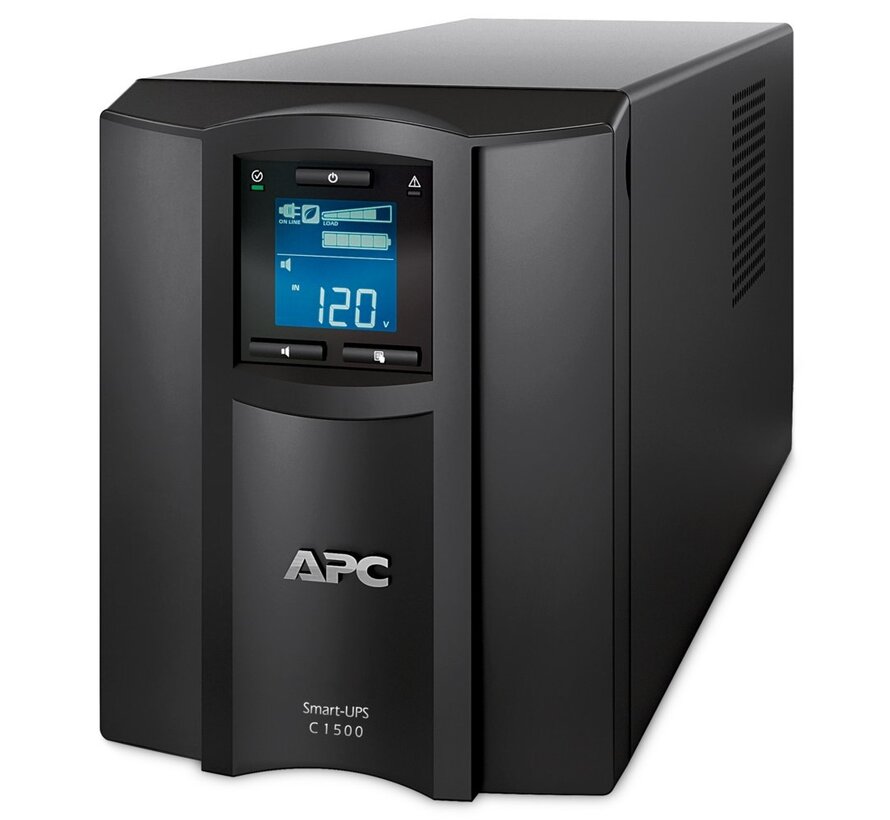 Smart-UPS SMC1500IC | 1500 VA / 900 W | Zuivere Sinusgolf-uitgang (netstroomkwaliteit) | 8x IEC | AVR | LCD | SmartConnect