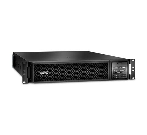 APC Smart-UPS SRT3000RMXLI-NC | 3000 VA / 2700 W | 2U Rackmount | 8x IEC C13 & 2x IEC C19 Stopcontacten | Zuivere Sinusgolf | Dubbele Conversie Online