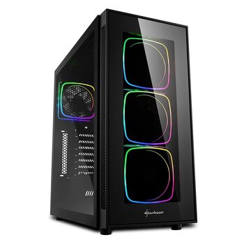 Sharkoon TG6 RGB | Midi Tower Case | Zwart