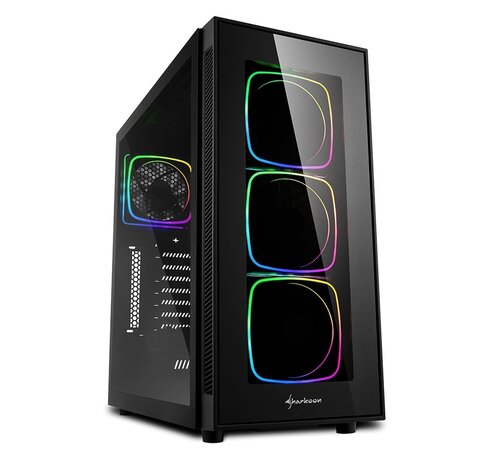Sharkoon TG6 RGB | Midi Tower Case | Zwart