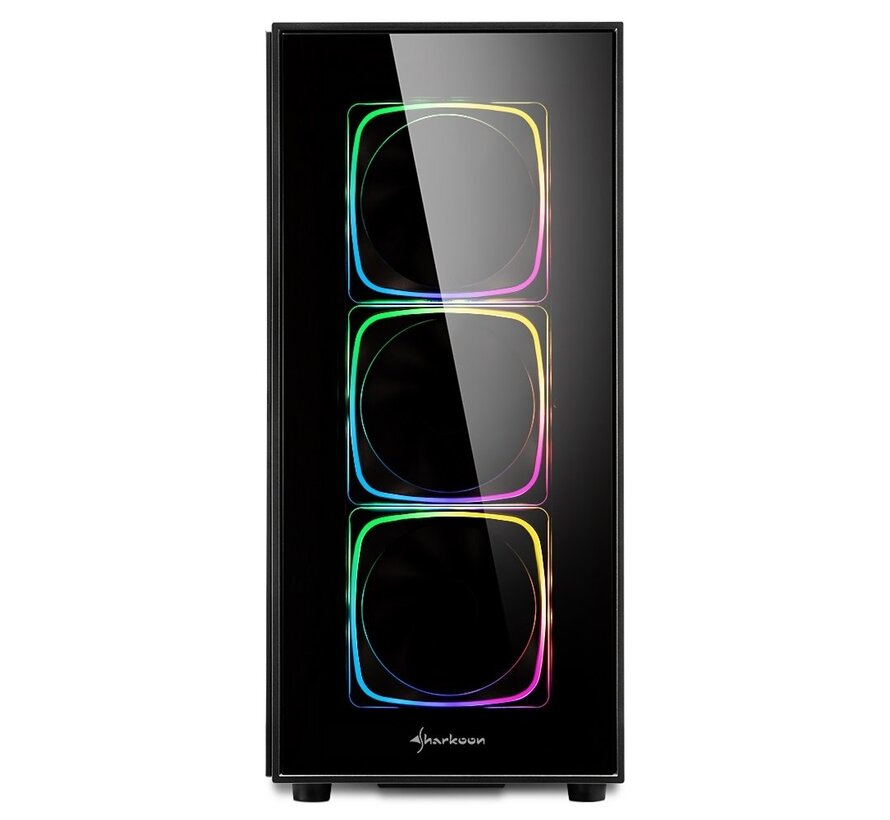 TG6 RGB | Midi Tower Case | Zwart