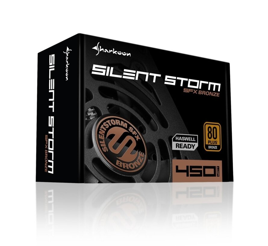 SilentStorm SFX Bronze | 450 Watt Bronze ATX PSU | Power Supply | Voeding
