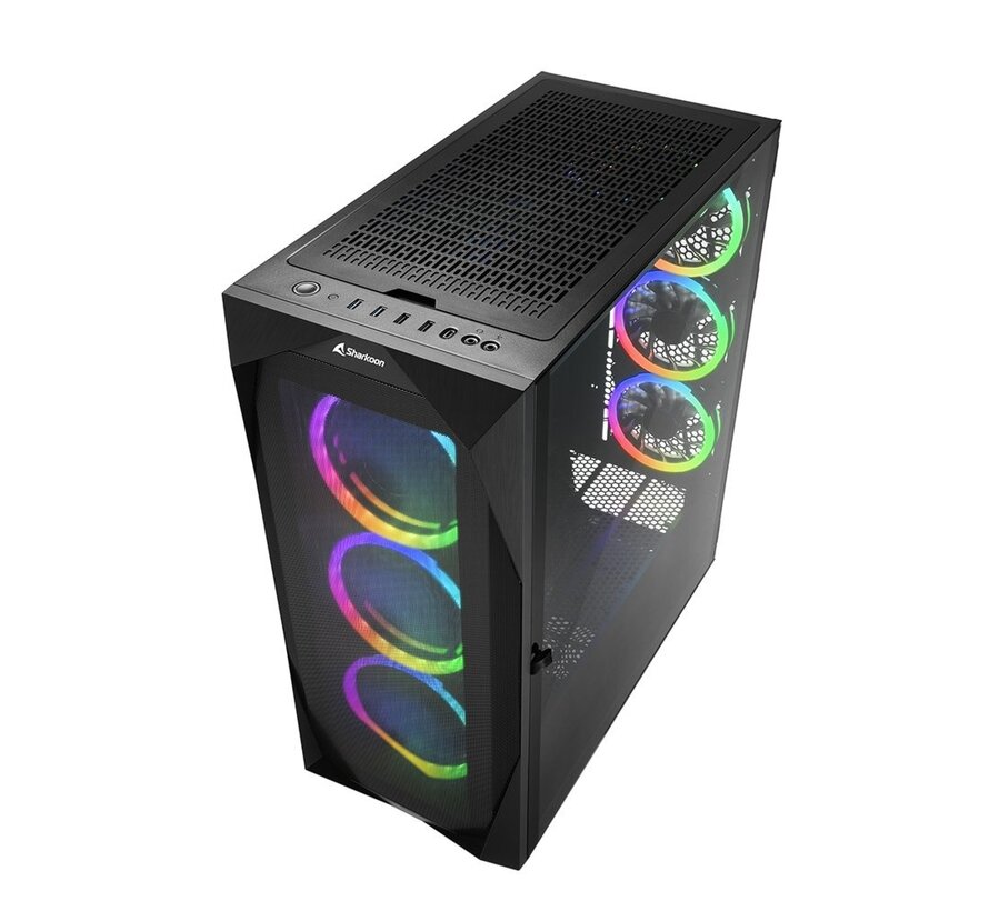 REV300 RGB | Tower Case | Zwart