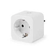 Nedis WIFIP121FWT | Wi-Fi Smart Plug | 3680 W | Energiemeter | Spraakbediening | Wit