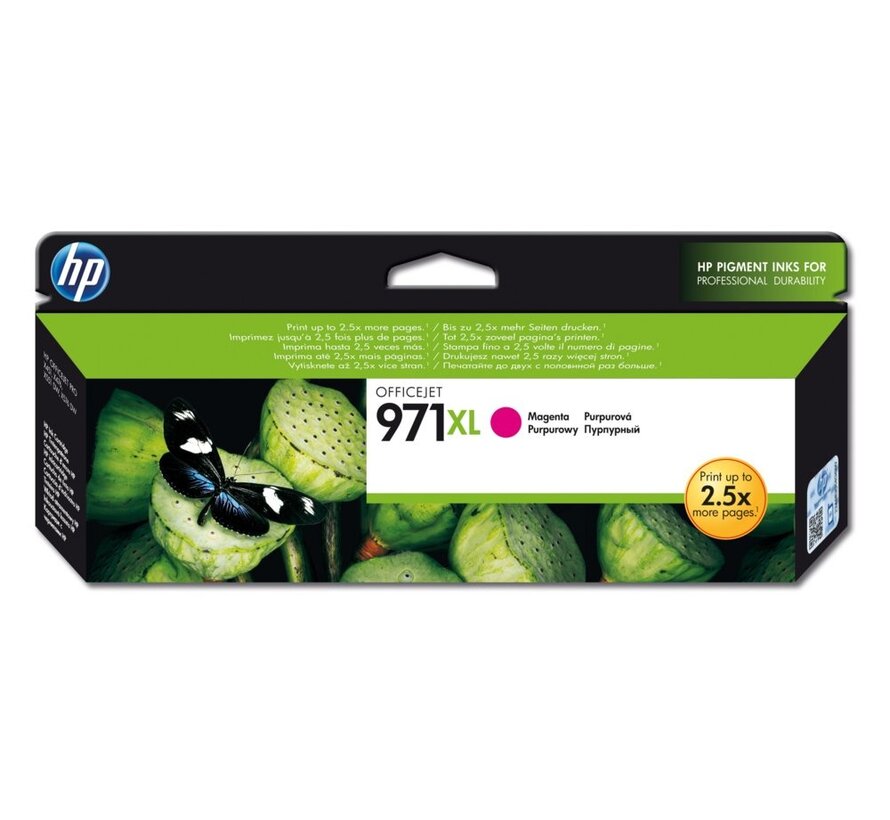 HP 971XL | Originele Inktcartridge | High-Capacity | Magenta