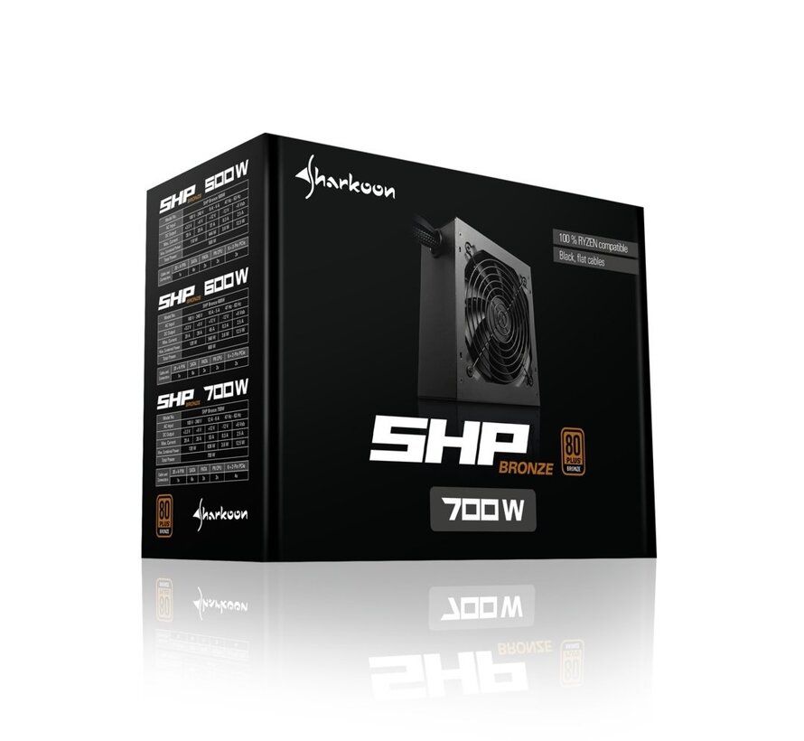 SHP Bronze power supply unit 700 W 20+4 pin ATX ATX Zwart