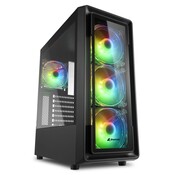 Sharkoon TK4 RGB | Midi Tower Case | Zwart