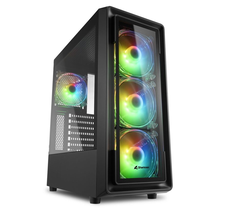 TK4 RGB | Midi Tower Case | Zwart