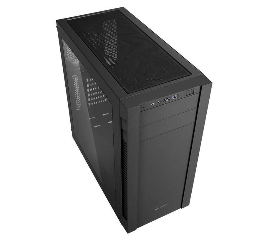 S25-W | Midi Tower Case | Zwart