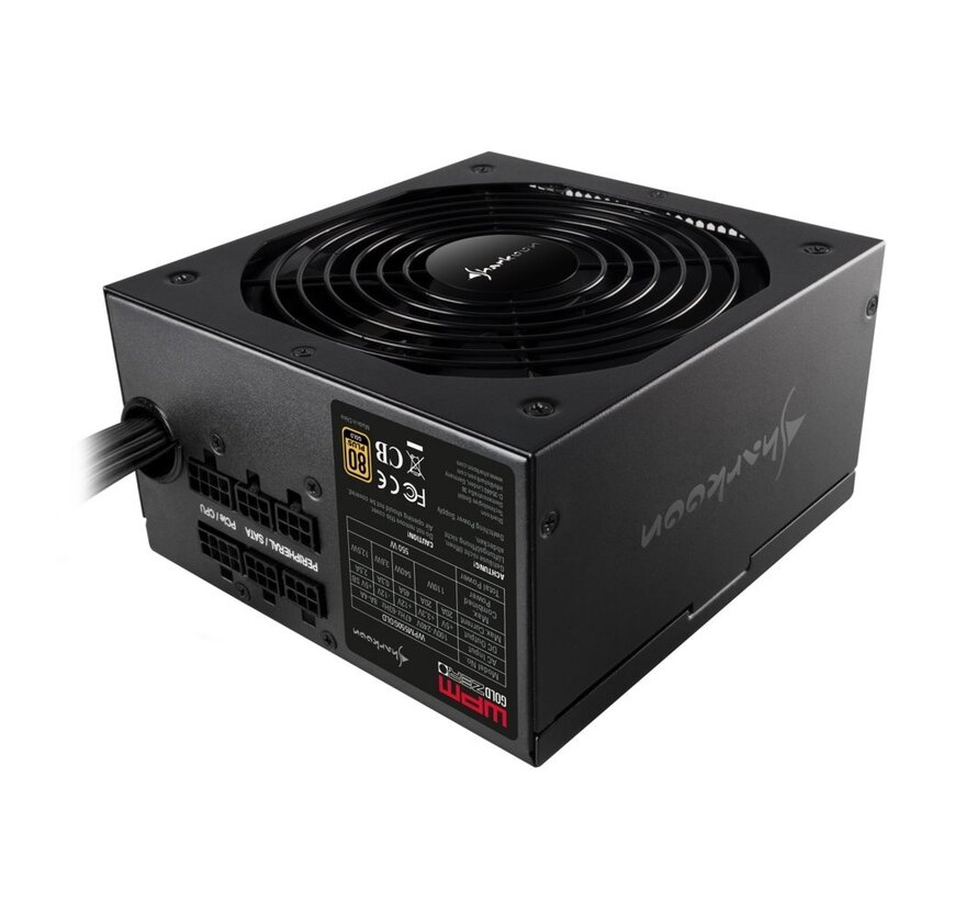 WPM Gold ZERO power supply unit 550 W 24-pin ATX ATX Zwart