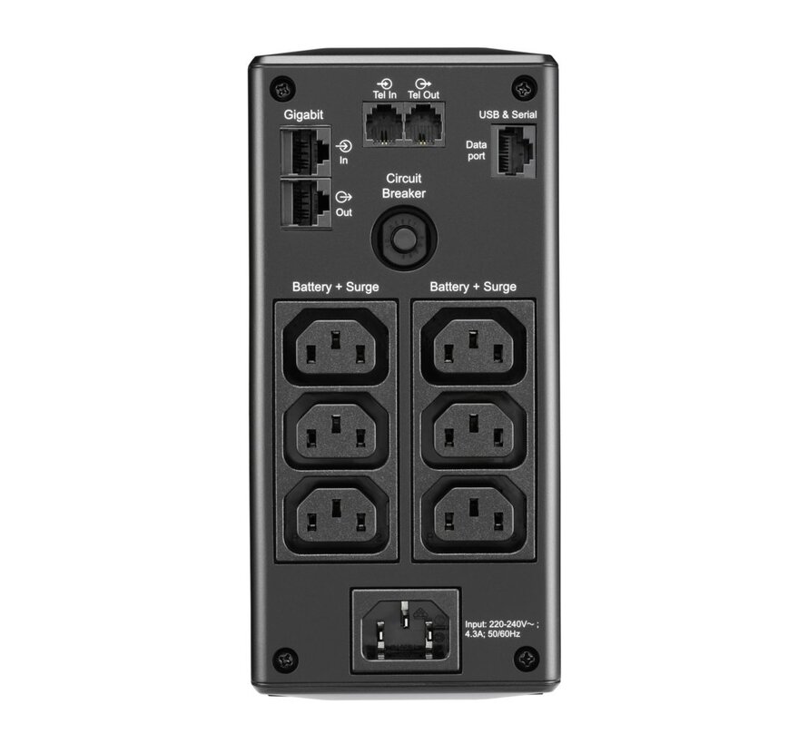 Back-UPS Pro BR900MI | 900 VA | 6x IEC C13 Stopcontacten | AVR Spanningstabilisatie | LCD-Statusdisplay