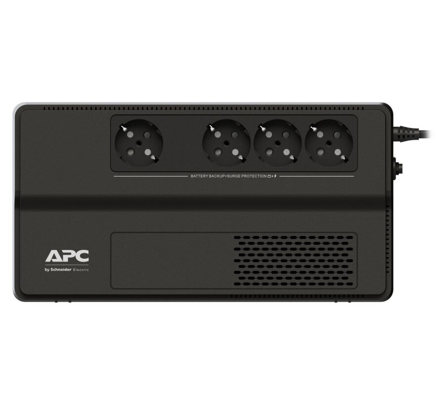 Easy UPS BV1000I-GR | 1000 VA / 600 W | 4x Schuko Stopcontacten | AVR Spanningstabilisatie | LED-Statusindicator | Compact Ontwerp