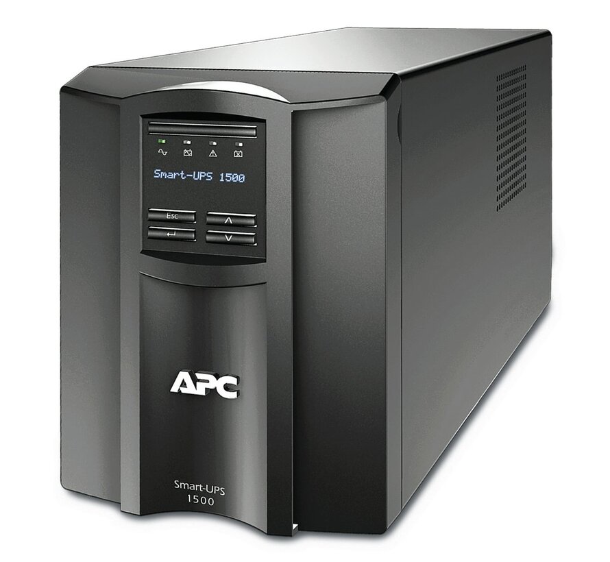 Smart-UPS SMT1500IC | 1500 VA / 1000 W | 8x IEC C13 Stopcontacten | Zuivere Sinusgolf | AVR Spanningsregeling | LCD-scherm | SmartConnect