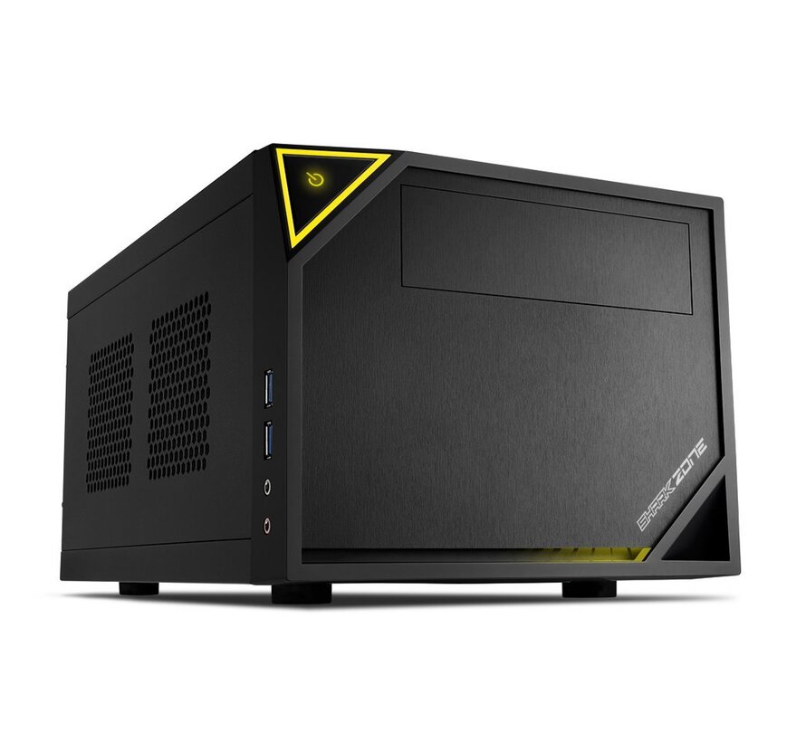 Shark Zone C10 | Mini-ITX Case | Zwart/Geel