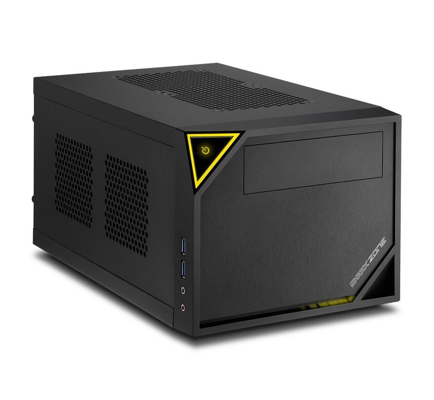 Shark Zone C10 | Mini-ITX Case | Zwart/Geel
