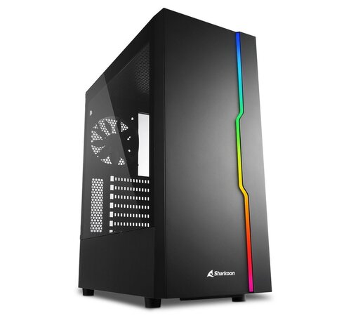 Sharkoon RGB Slider | Midi Tower Case | Zwart