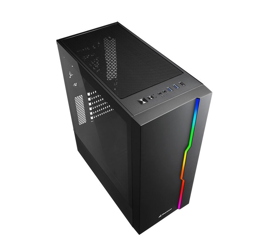 RGB Slider | Midi Tower Case | Zwart