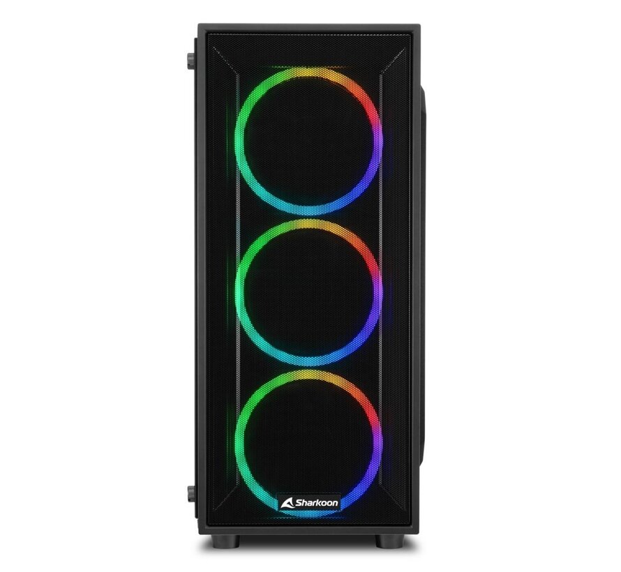 TG4M RGB | Midi Tower Case | Zwart