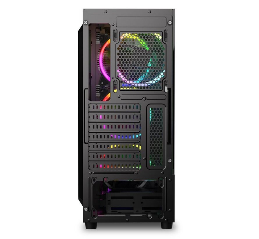 RGB Wave | Tower Case | Zwart