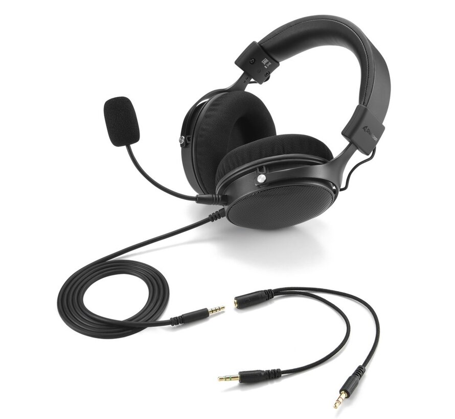 B2 | On-Ear Gaming Headset 3,5mm Connector | Zwart