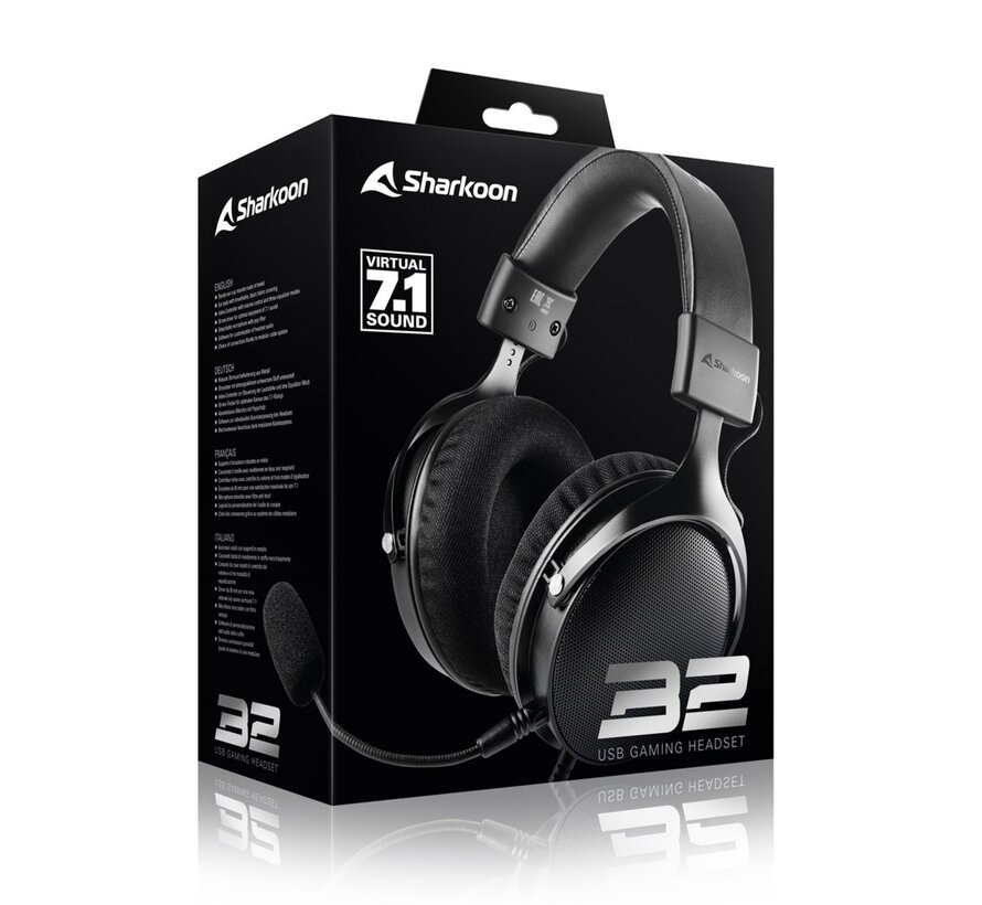B2 | On-Ear Gaming Headset 3,5mm Connector | Zwart
