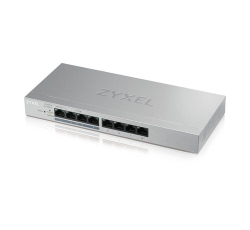ZyXEL Zyxel GS1200-8HP v2 | Managed Switch | 8 Poorten | Gigabit Ethernet | PoE | Grijs