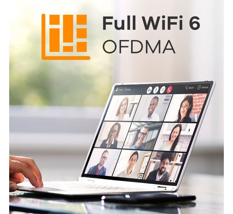 Zyxel NWA50AX | WiFi 6 Access Point (AX1800) | 1775 Mbit/s | PoE+ (adapter inbegrepen) | Inclusief Montagebeugel
