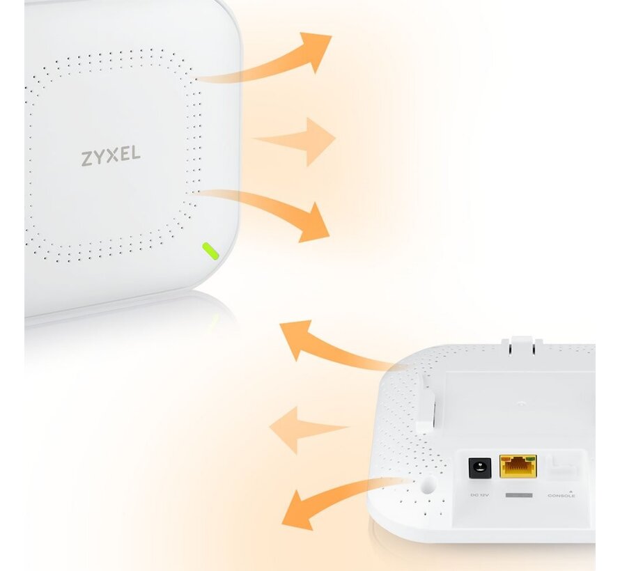 Zyxel NWA50AX | WiFi 6 Access Point (AX1800) | 1775 Mbit/s | PoE+ (adapter inbegrepen) | Inclusief Montagebeugel
