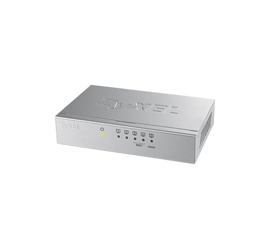 Zyxel GS-105B v3 Unmanaged L2+ Gigabit Ethernet (10/100/1000) Zilver
