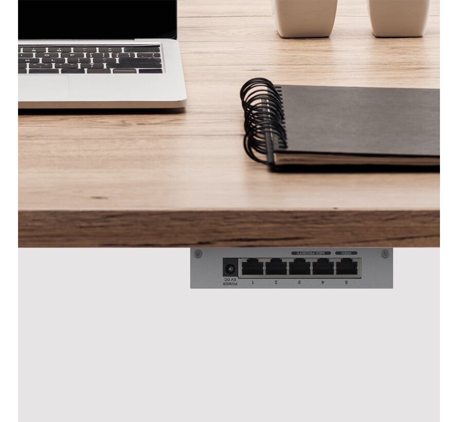 Zyxel GS-105B v3 Unmanaged L2+ Gigabit Ethernet (10/100/1000) Zilver