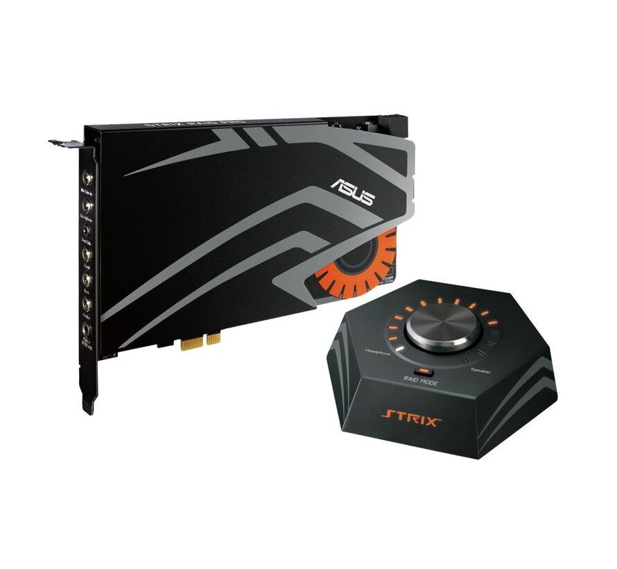 ASUS STRIX RAID PRO | Interne Geluidskaart | 7.1 Kanalen | PCI-E | Inclusief Audio Control Box