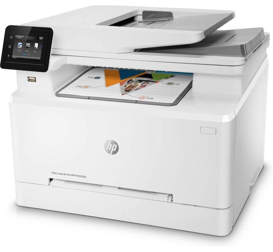 HP Color LaserJet Pro MFP M283fdw, Printen, kopiëren, scannen, faxen, Printen via USB-poort aan voorzijde; Scannen naar e-mail; Dubbelzijdig printen;