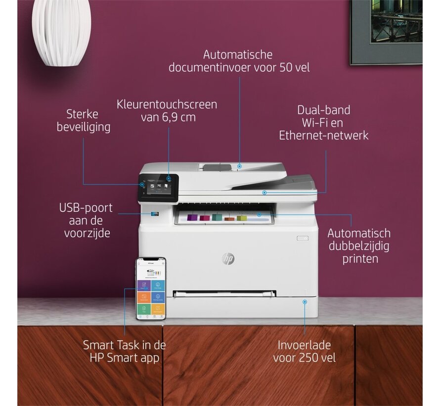 HP Color LaserJet Pro MFP M283fdw AiO Printer | 600 x 600 | Wifi | Kleur