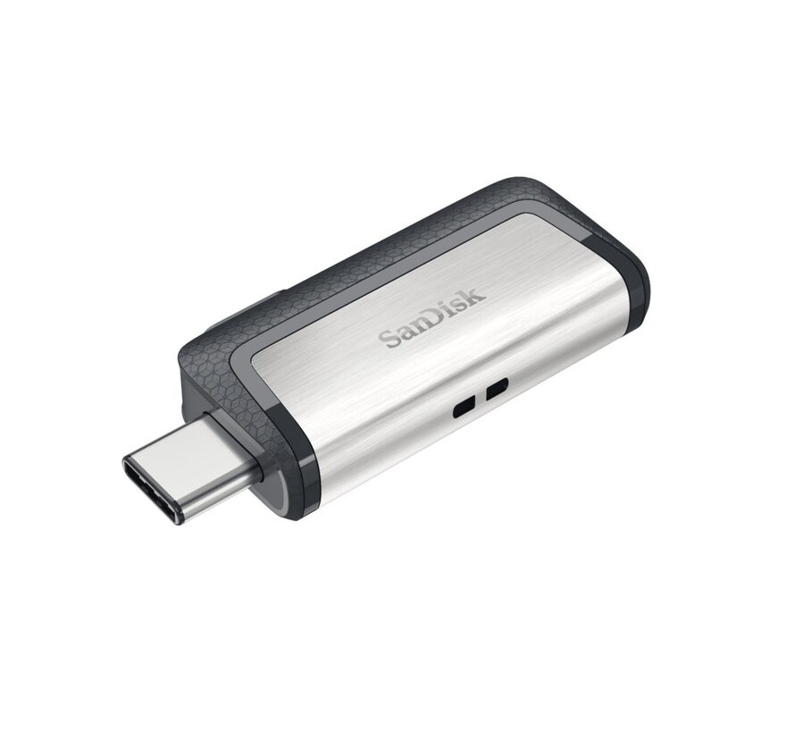 SanDisk Ganda UltraType | 256GB USB-C 3.2 & USB-A 3.2 Flash Drive | Zilver