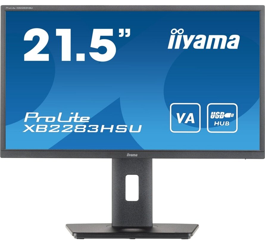 iiyama ProLite XB2283HSU-B1 computer monitor 54,6 cm (21.5") 1920 x 1080 Pixels Full HD LED Zwart