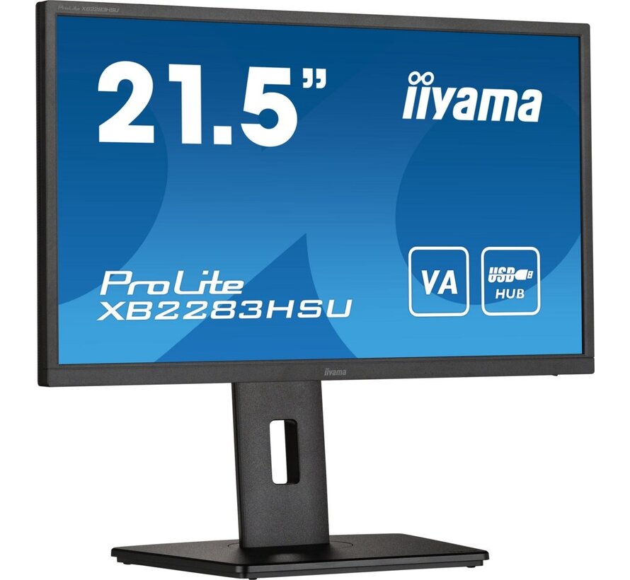 iiyama ProLite XB2283HSU-B1 computer monitor 54,6 cm (21.5") 1920 x 1080 Pixels Full HD LED Zwart