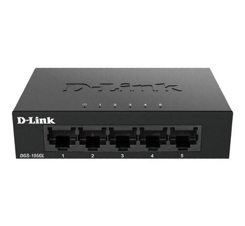 D-LINK D-Link DGS-105GL/E | Netwerk-switch | Unmanaged | Gigabit Ethernet (10/100/1000)