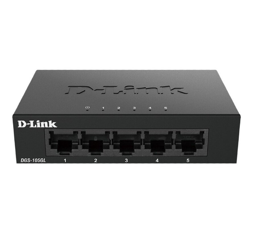 D-Link DGS-105GL/E | Netwerk-switch | Unmanaged | Gigabit Ethernet (10/100/1000)