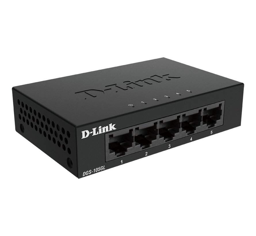D-Link DGS-105GL/E | Netwerk-switch | Unmanaged | Gigabit Ethernet (10/100/1000)