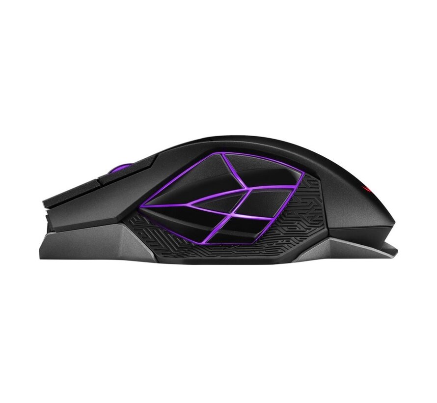 ASUS ROG Spatha X | Draadloze Gaming Muis | Rechtshandig | RF + USB-A | 19000 DPI | Zwart