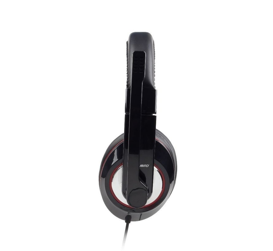 MHS-001 | Bedrade On-Ear Headset USB-A | Zwart