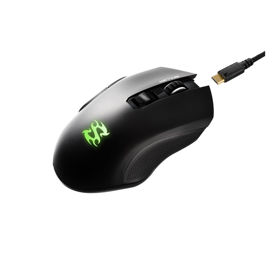 Skiller SGM3 | Draadloze Gaming Muis | RF-Draadloos | 6000 DPI | Zwart | RGB