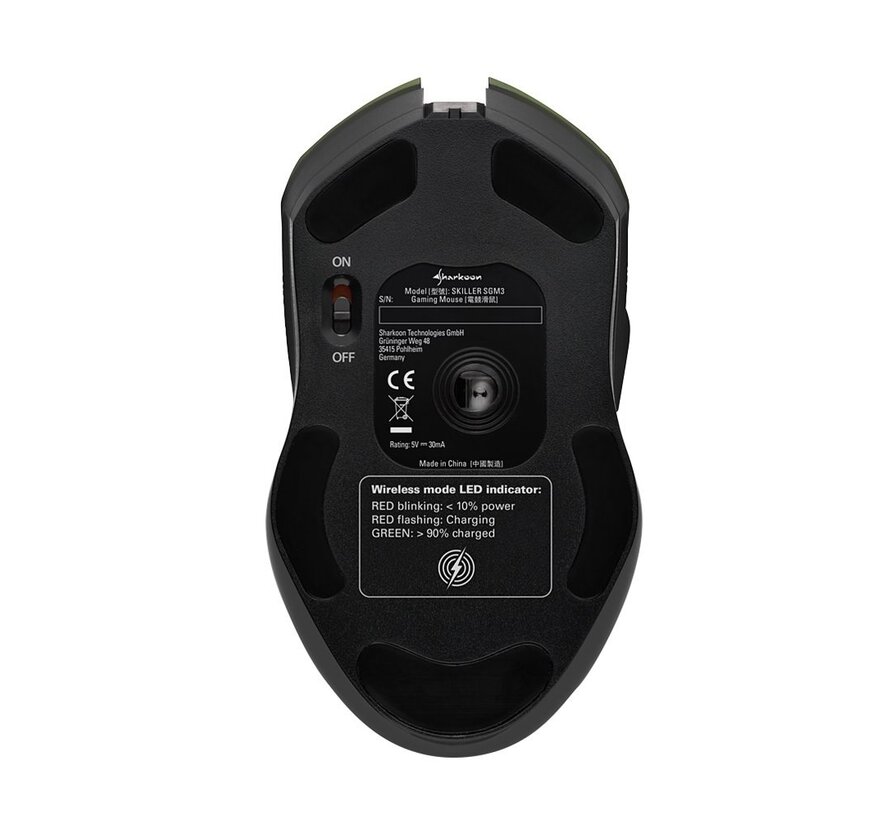 Skiller SGM3 | Draadloze Gaming Muis | RF-Draadloos | 6000 DPI | Zwart | RGB