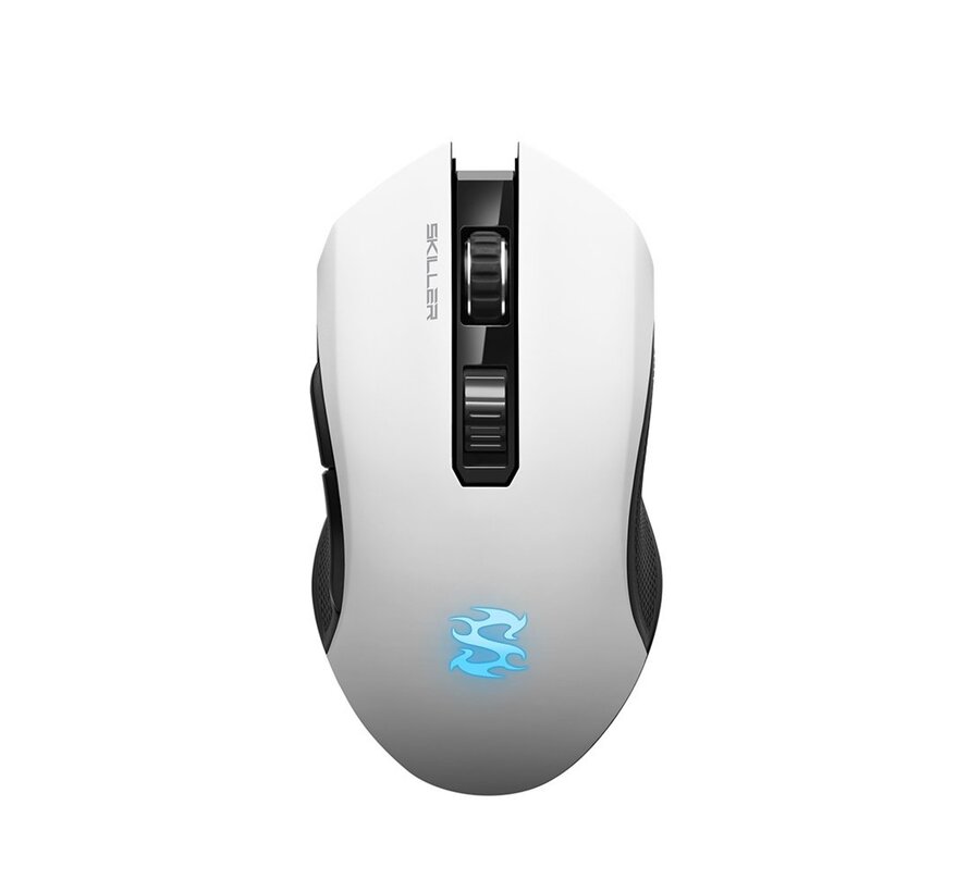 Skiller SGM3 | Draadloze Gaming Muis | Rechtshandig | RF + USB-A | 6000 DPI | Zwart