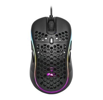 Sharkoon Light² S | Bekabelde Gaming Muis | Links- en Rechtshandig | USB-A | 6200 DPI | Zwart