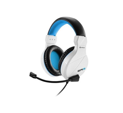 Sharkoon RUSH ER3 Headset Bedraad Hoofdband Gamen Zwart, Blauw, Wit