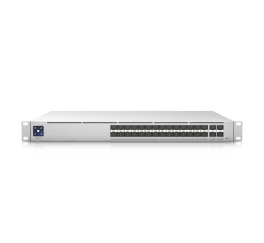 Networks UniFi Switch Pro Aggregation | Managed L3 Switch | 28 Poorten | 10G SFP+ | Grijs